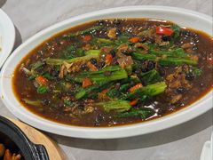豆豉鲮鱼油麦菜-台北楚楚园馅饼粥(虹桥南丰城店)