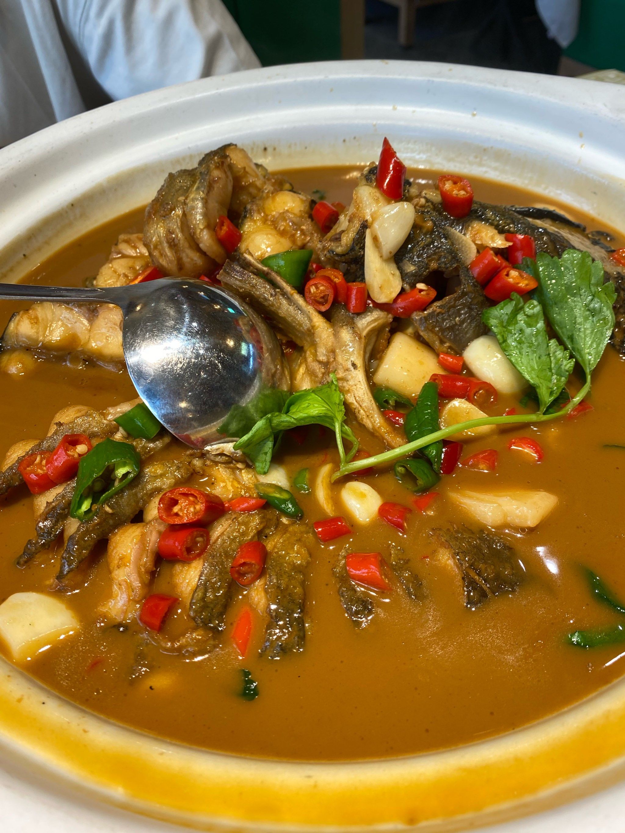 这么吃才对味 @胡老大菜热饭香二七北路店 韭菜栀子花味道很特别,很