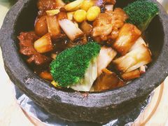 石锅银杏烧鹿筋-山东宾馆·齐鲁苑餐厅