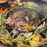 烙锅！偶尔吃油炸 微笑挂脸庞～