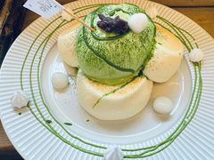 日式抹茶奶油白玉丸子舒芙蕾松饼-oh! by FINE cafe&canteen