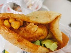 爆浆炸蛋-小红车炸蛋葱油饼