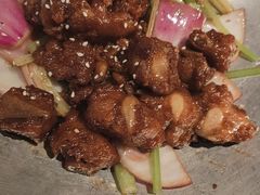 蒜香蜜汁排骨-绿茶餐厅(乐峰广场店)