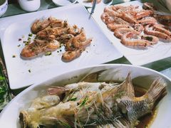 白灼基围虾-范饭椰林川湘味海鲜·椰子鸡(三亚湾椰梦长廊店)