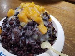 鲜芒果红豆炼乳刨冰-梁子刨冰王(鞍山西道店)