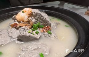 Braised Seafood with Black Tofu