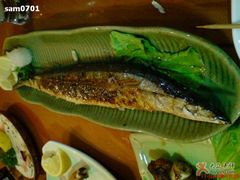 烤秋刀魚-竹之月日本料理铁板烧(香江花园店)