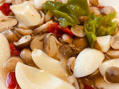 蛋白炒双菇-东康桂家农庄