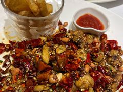 经典辣子鸡配大薯条-眉州东坡(春秀路店)