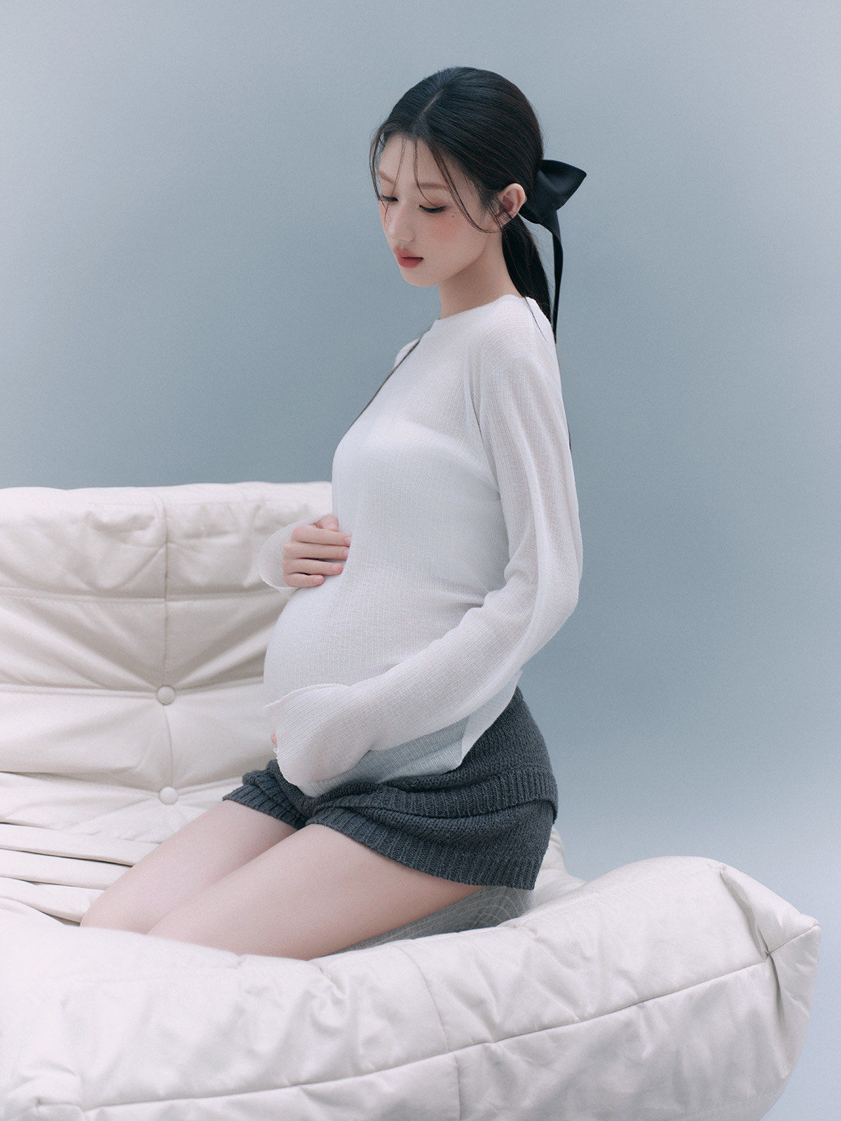 吹爆我的少女孕照❗️原来孕妈也能拍芭蕾风🩰