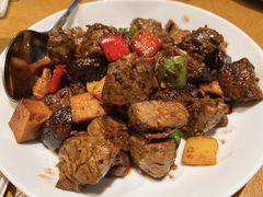 野菌炒澳洲M7牛眼肉-宁波柏悦酒店·钱湖渔港