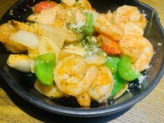 橄榄油爆虾仁-机器人火炉披萨