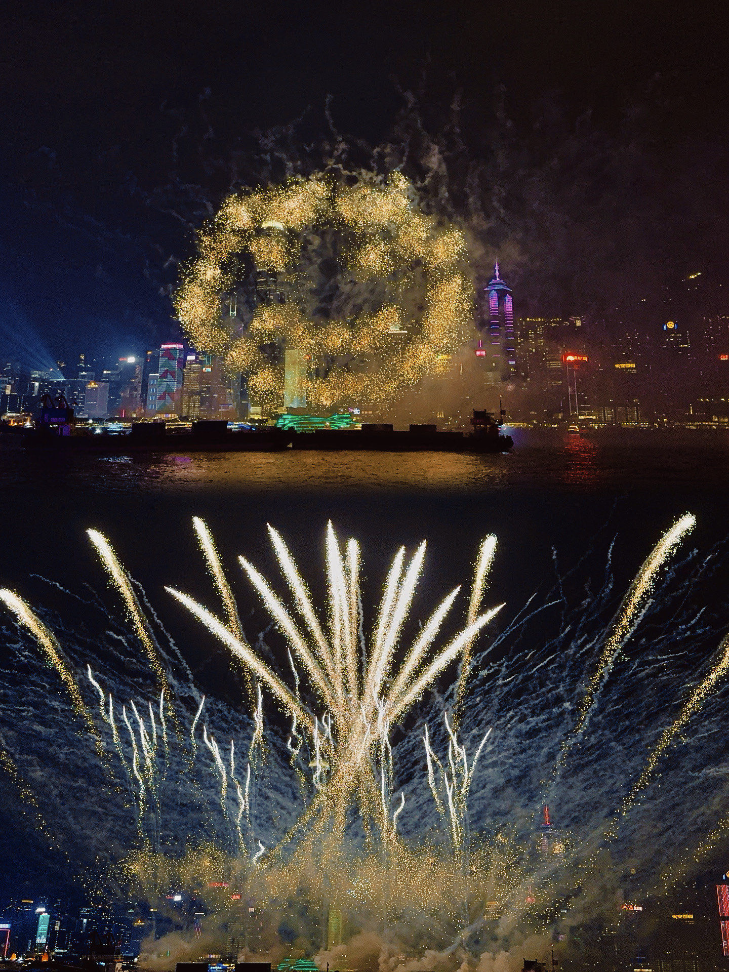 维港烟花确实好看!