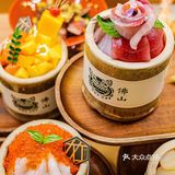 佛山首创！藏在竹筒里的刺身饭～你吃过吗⁉️
