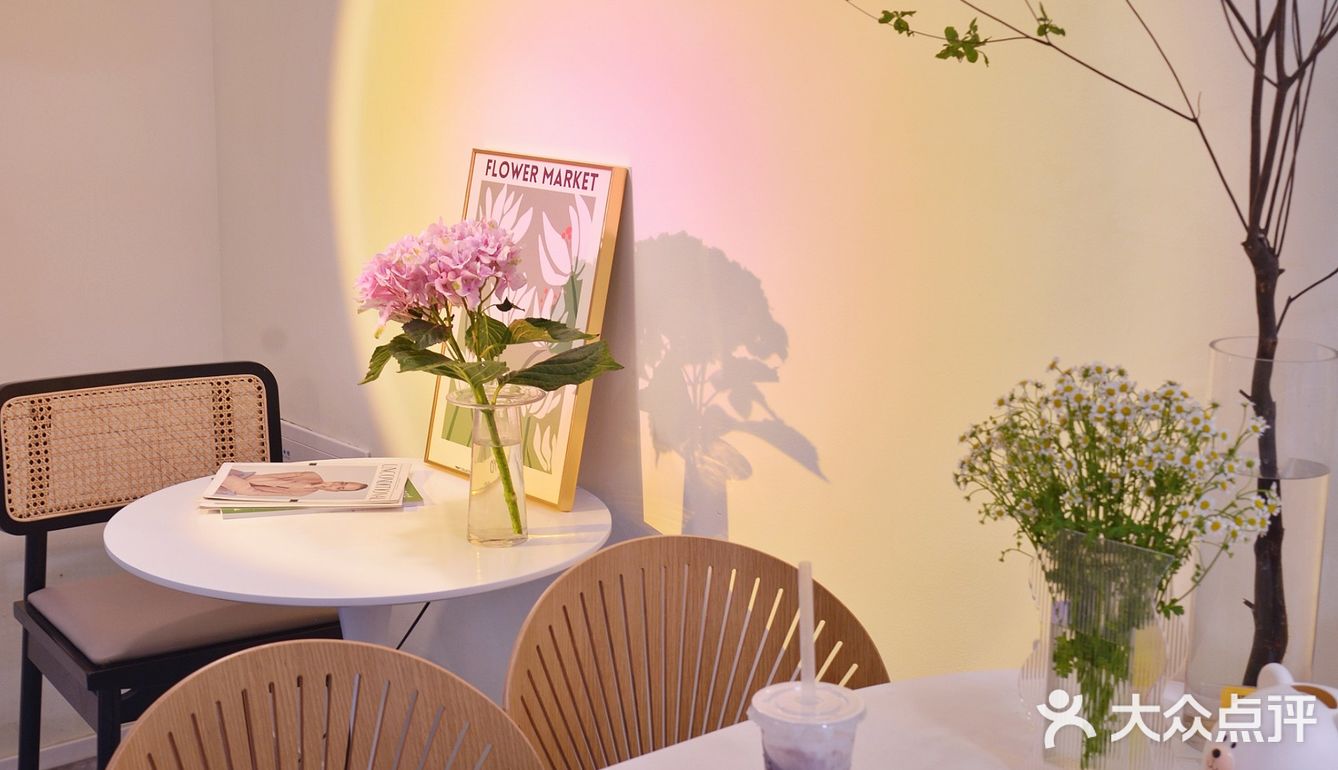 明发新店|绝美日落灯韩式小清新餐厅