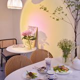 明发新店|绝美日落灯韩式小清新餐厅