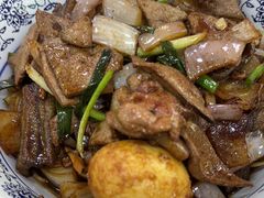 虾爆鳝肉丝拌川-复兴面王(河东路起源店)