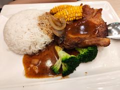 黑椒骨扒饭-佰搭果·广式茶餐厅(西华路店)