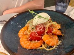 鲜茄茸大虾配马斯卡朋意大利面-BE BRIGHT KITCHEN(正佳广场店)