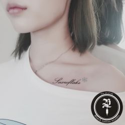 锁骨-Black Tattoo Studio