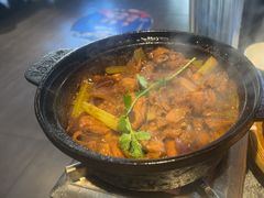 重庆鸡公煲-华盛园卷子王农家菜水库鱼