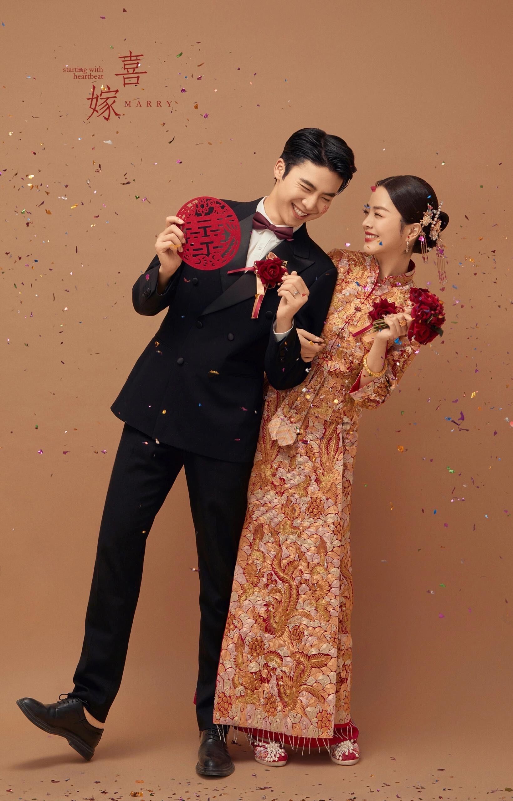 婚纱照#秀禾服系列#婚纱