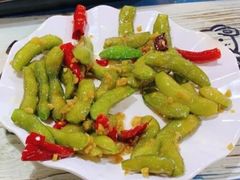 凉拌毛豆-焖烤大叔·烧烤羊肉串