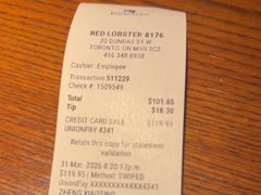 -RED LOBSTER(多伦多DT店)
