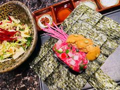 海胆生牛肉手卷-老乾杯和牛烧肉(王府中环店)
