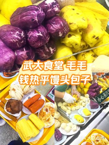 武大食堂 毛毛钱热气腾腾包子花卷发糕粗粮