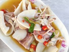 白灼鲜鱿鱼-众味海鲜大排档·活海鲜·潮汕味(南澳店)
