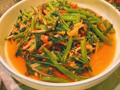 酸笋炒空心菜-浩海火燒雲傣家菜(静安芮欧店)