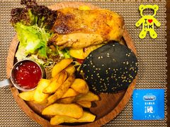 香烤鸡腿汉堡-喜喜水饺