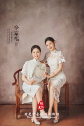 -时光纪亲子全家福照相馆(静安店母女写真父母纪念照)