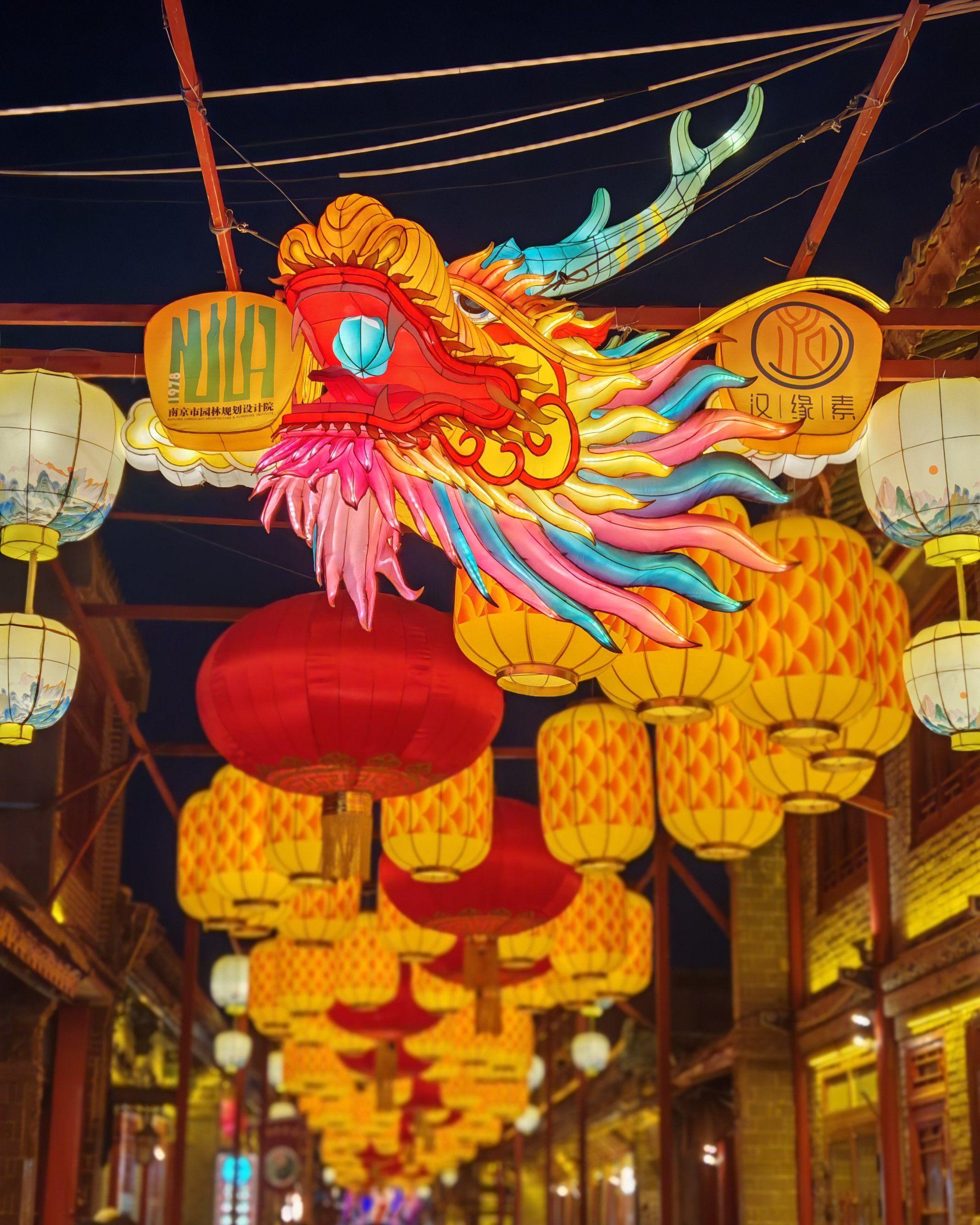 多彩灯笼迎佳节