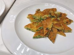 韭菜煎土鸡蛋脯-莫干山郡安里度假酒店-桃尖中餐厅