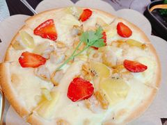 香烤鸡肉水果披萨-虎餐厅