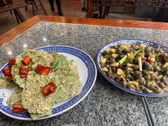 面拖桑树叶-天台徐家小吃