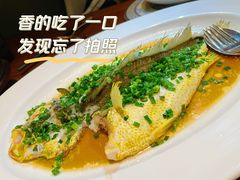 葱油蒸大黄鱼-王府井文华东方酒店-紫膳餐厅