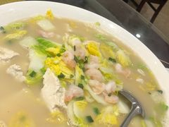 虾仁老豆腐炖时蔬-邢家锅贴老店·非遗·开封菜(金明广场店)