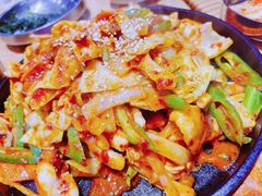 辣炒鱿鱼-全州豆芽汤饭