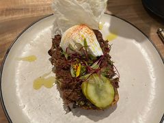 牛肉水波蛋吐司-Alimentari早午餐(安福路店)