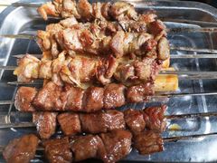 肉筋、菲力牛肉串-玫瑰红烤羊排(北新桥三条店)
