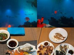 -海棠湾洲际-涛·海底餐厅·美人鱼·自助餐·海底隧道