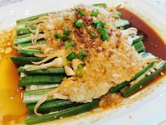 蒜蓉秋葵蒸蛏子-旺顺阁·北京菜(北辰上品+)