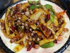 辣炒海灵菇鱼饼-京玉菲饭店(李村店)