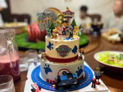 -咖咖熊蛋糕定制·英国蓝风车动物性淡奶油