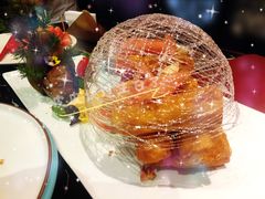 鸟巢水果油条虾-钱塘梨园·演绎新派杭帮味