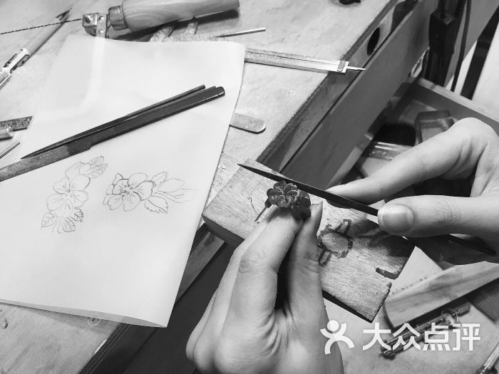 不二珠宝首饰设计制作工作室制作过程图片 第134张
