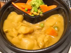 咖喱鸡腿肉饭-百富烤霸 烤鸡汉堡(医学院店)